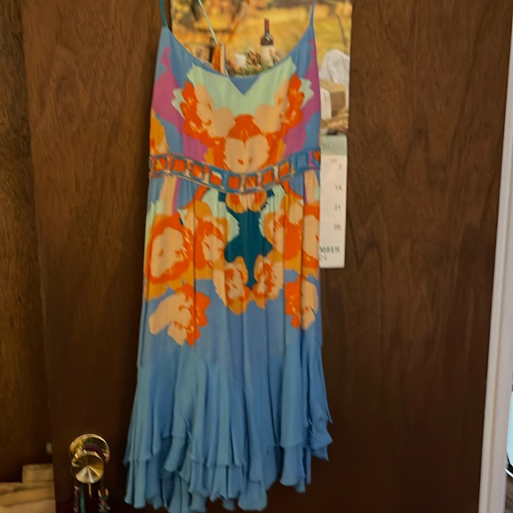 Brand new free people sundress no back just ties extra small no tag